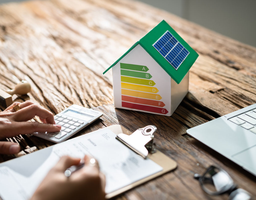 house energy audit. efficient consumption invoice