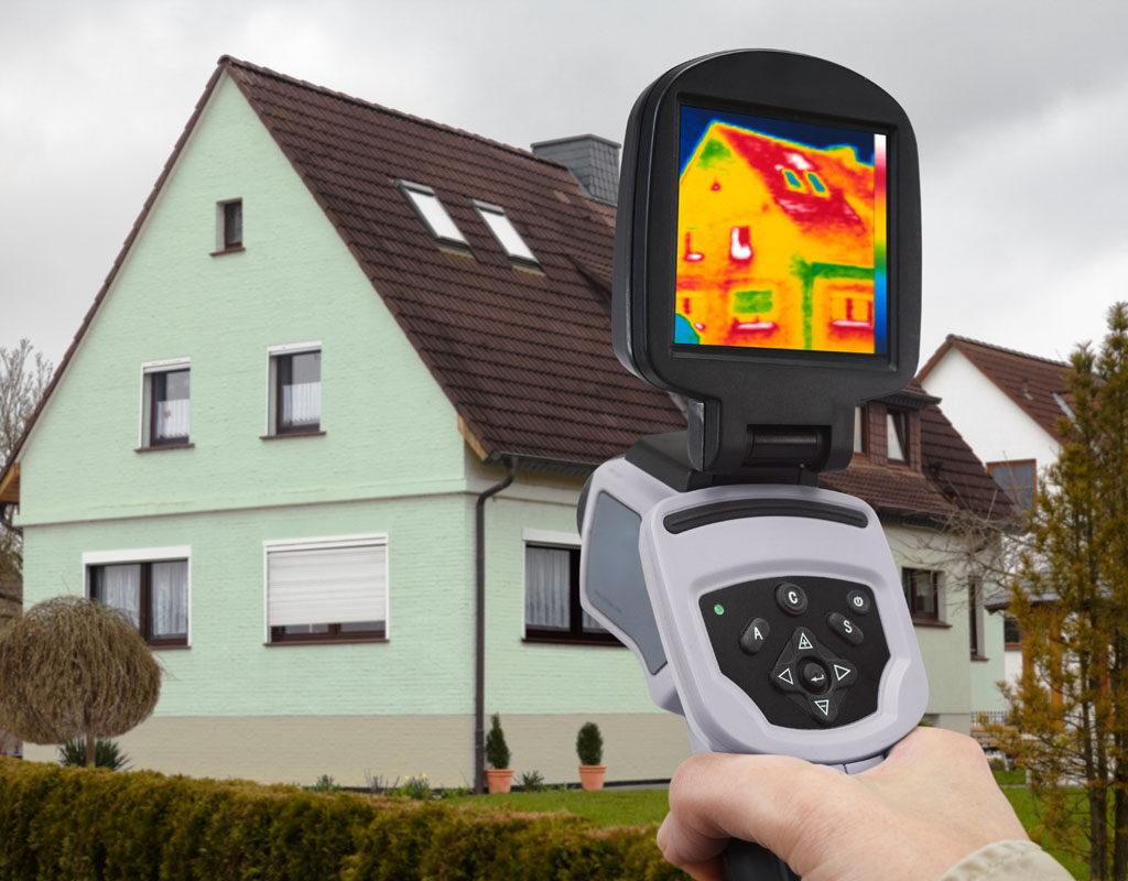 analysing a one family house with an ir camera